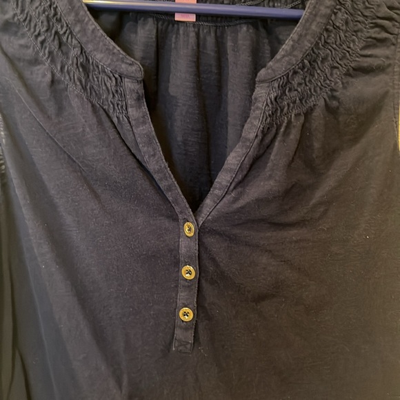 Lilly Pultizer navy tank top - Picture 2 of 4